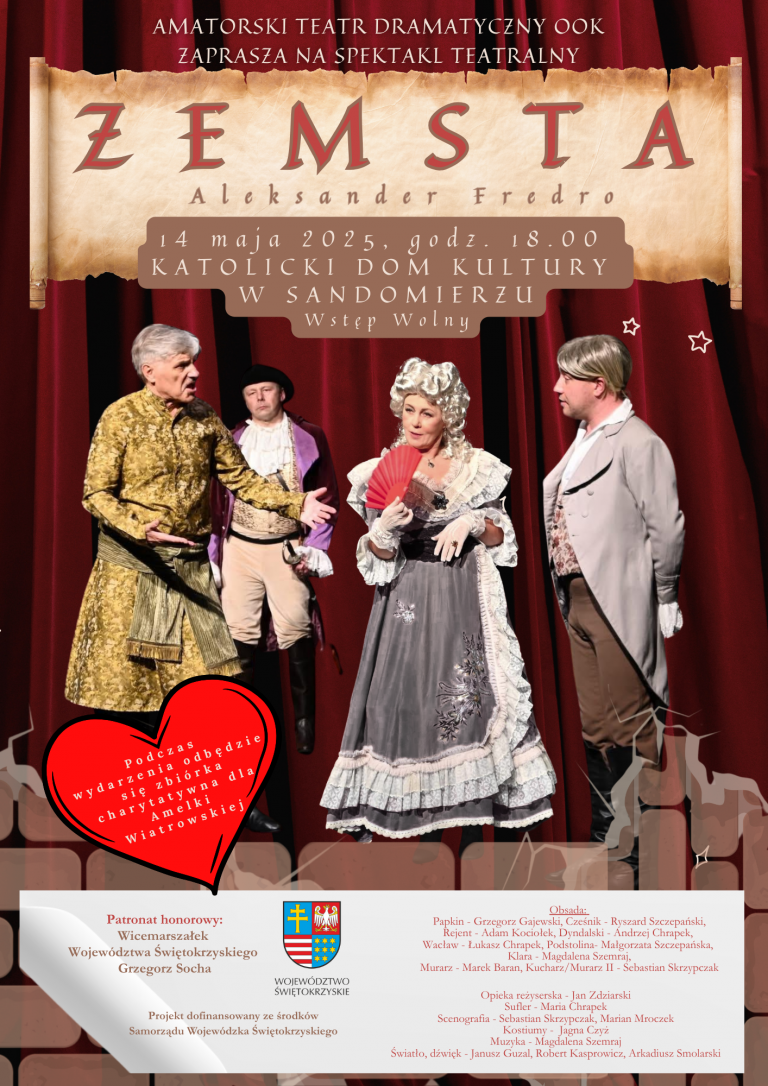 Plakat Teatralny Spektaklu Zemsta