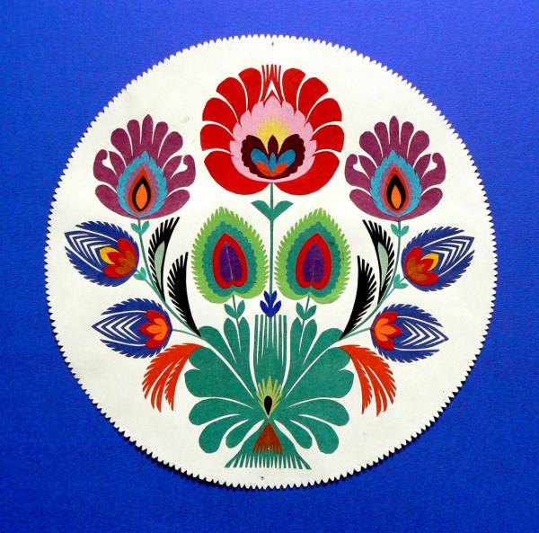 Wycinanka łowicka Fotogrfia Muzeum W Łowiczu