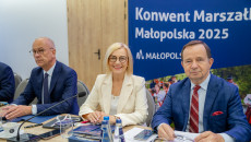 Konwent Marszałków Województw - prezydencja Województwa Małopolskiego, II posiedzenie w Szczawnicy, z udziałem marszałek Renaty Janik.