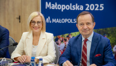 Konwent Marszałków Województw - prezydencja Województwa Małopolskiego, II posiedzenie w Szczawnicy, z udziałem Marszałek Województwa Świętokrzyskiego Renaty Janik i Marszałka Województwa Podkarpackiego Władysława Ortyla.