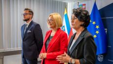 zawodowe rodziny zastępcze odbierają świętokrzyską kartę, spotkanie z marszałek Renatą Janik