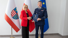 komendant wojewódzki policji i marszałek Renata Janik