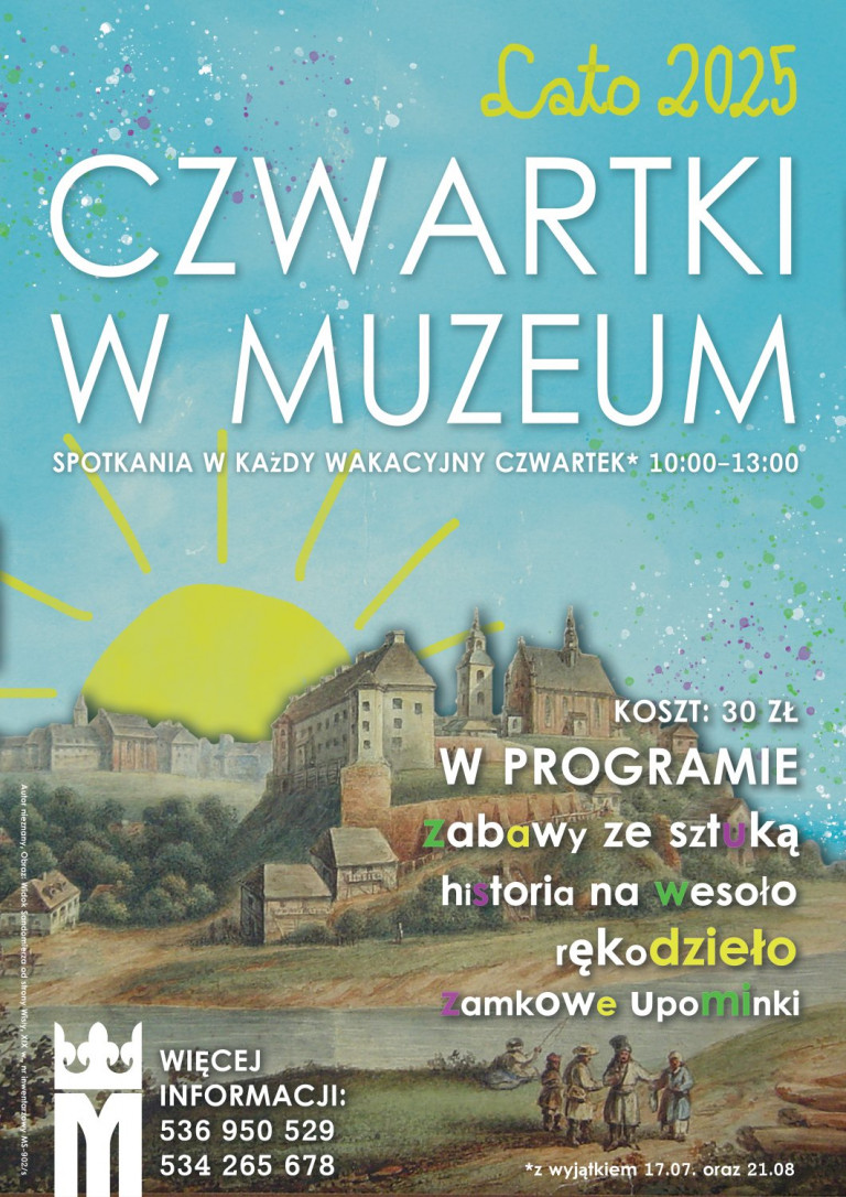 Lato W Zamku Czwartki W Muzeum 2025 Plakat