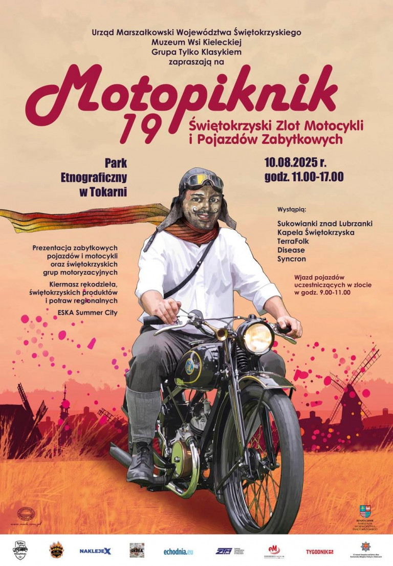 Motopiknik 2025 Plakat Zaproszenie