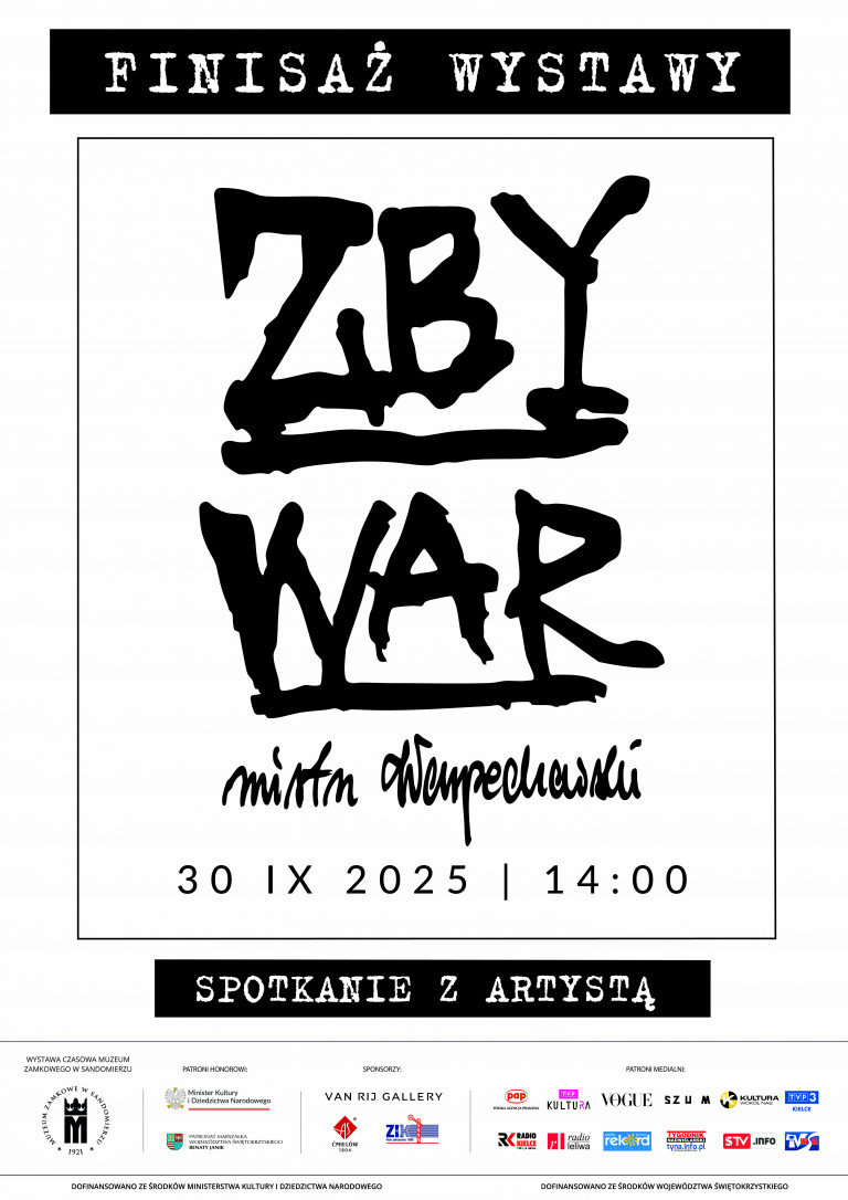 Finisaż Wystawy Czasowej Zbywar Mistrz Warpechowski Plakat
