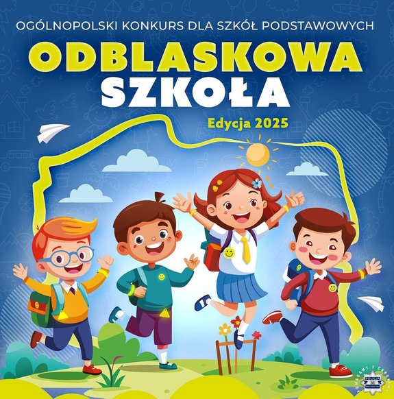 Odblaskowa Szkoły Dzieci Tornistrami W Tle Mapa Polski
