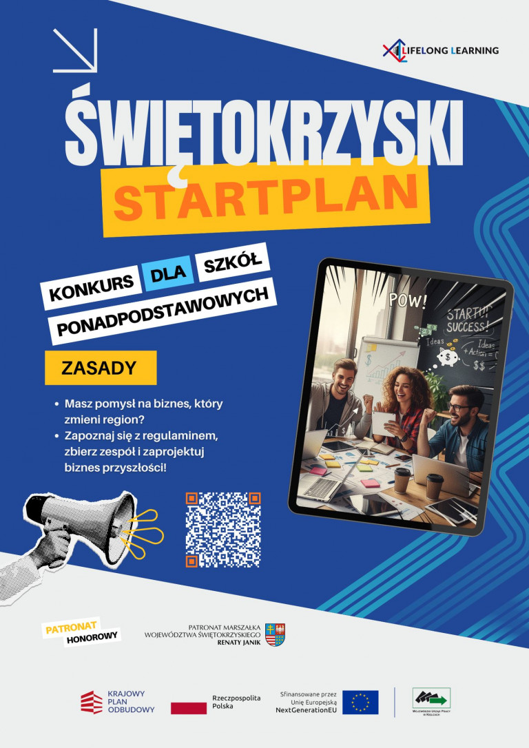 IV edycja konkursu „Świętokrzyski StartPLAN” - plakat