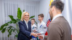 Karatecy z klubu Shiro z wizytą u marszałek Renata Janik