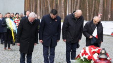 Uroczystości katyńskie na cmentarzu wojennym w Bykowni w Ukrainie