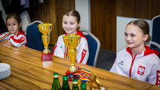 Utalentowane zawodniczki z Sandomierza z wizytą w urzędzie