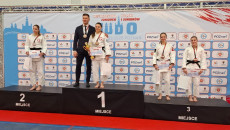 Medalistki Wagi 63 Kg Podczas Dekoracji Urszula Woźniak Pierwsza Od Prawej S