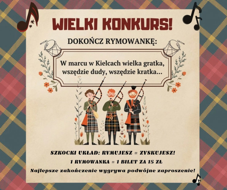 Konkurs Filharmonii Szkoci Grający Na Dudach