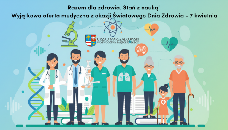 Razem dla zdrowia. Stań z nauką! Wyjątkowa oferta medyczna z okazji Światowego Dnia Zdrowia