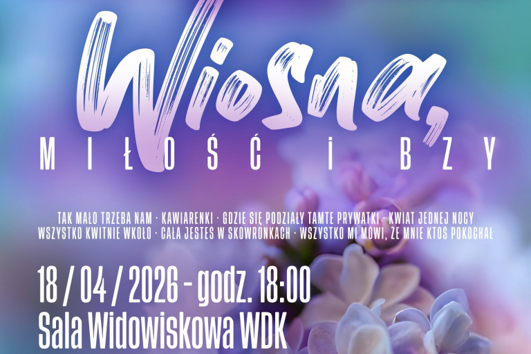 Koncert „wiosna, Miłość I Bzy” Plakat