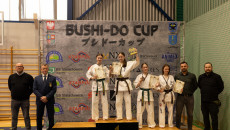 Medalistki Kata Girls U16 Maja Abramczyk I Maja Kaczmarska (senshi), Amelia Łabno (tarnÓw), Zuzanna Malec (leŻajsk)