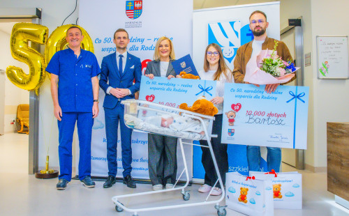 Pół tysiąca narodzin w 2026 roku w WSzZ w Kielcach! Wyjątkowy jubileusz i nowa odsłona „Świętokrzyskiej Wyprawki dla Malucha"