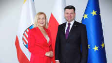 Marszałek województwa świętokrzyskiego Renata Janik, marszałek województwa małopolskiego Łukasz Smółka