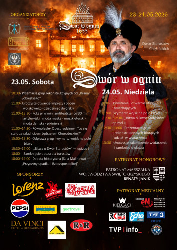 Dwór W Ogniu Cały Plakat