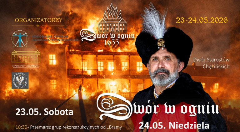 Dwór W Ogniu Plakat
