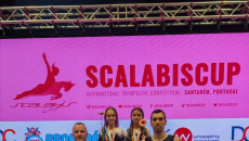 Trener Valentyn Harkavyi I Zawodnicy Hanna Stepaniu, Joanna Piętak, Anton Novikov